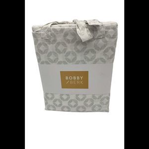 Bobby Berk 100% Cotton 400TC Sheet Set Gray Medallion